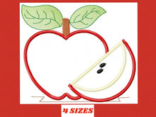 Load image into Gallery viewer, Apple embroidery designs - Fruit embroidery design machine embroidery pattern - Kitchen embroidery file Apple applique Fruit applique design
