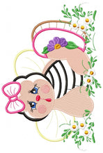 Load image into Gallery viewer, Butterfly embroidery design - Bee embroidery designs machine embroidery pattern - Baby girl embroidery file - Kitchen embroidery flowers
