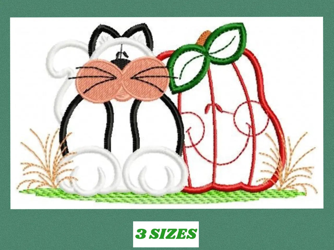 Cat embroidery design - Animal embroidery designs machine embroidery pattern - Farm embroidery file - cat applique design digital download Marcia Embroidery