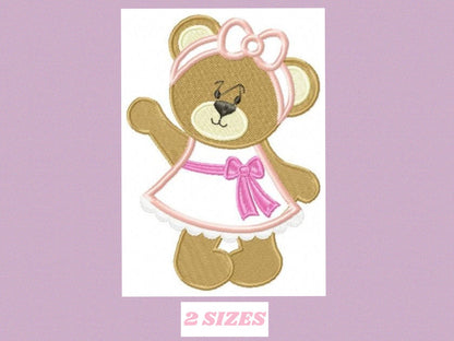 Bear embroidery designs - Teddy embroidery design machine embroidery pattern - Mama bear applique design - baby newborn instant download