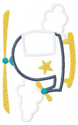 Helicopter embroidery designs - Chopper embroidery design machine embroidery pattern - Sky embroidery Helicopter design baby boy embroidery Marcia Embroidery