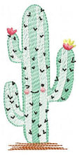 Laden Sie das Bild in den Galerie-Viewer, Cactus embroidery designs - Succulent embroidery design machine embroidery pattern - Mexican cactus design - plant embroidery file desert
