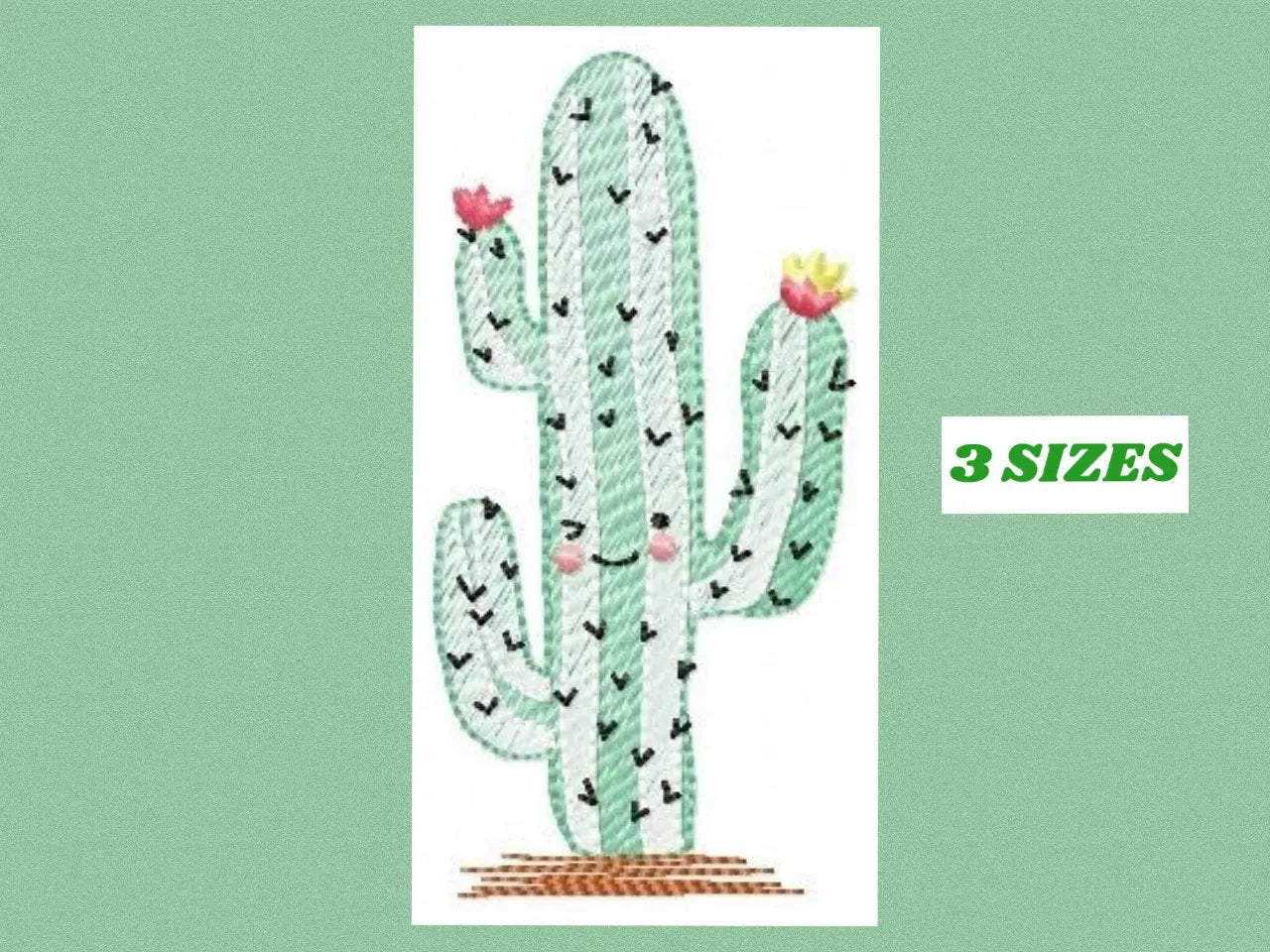Cactus embroidery designs - Succulent embroidery design machine embroidery pattern - Mexican cactus design - plant embroidery file desert Marcia Embroidery