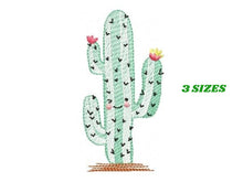 Laden Sie das Bild in den Galerie-Viewer, Cactus embroidery designs - Succulent embroidery design machine embroidery pattern - Mexican cactus design - plant embroidery file desert
