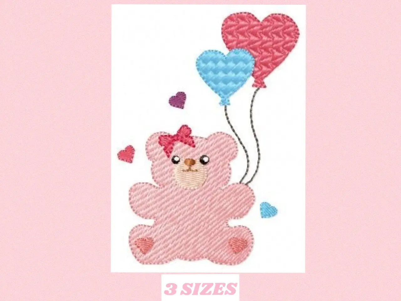 Bear embroidery designs - Teddy embroidery design machine embroidery pattern - Bear with heart embroidery file - baby embroidery newborn Marcia Embroidery