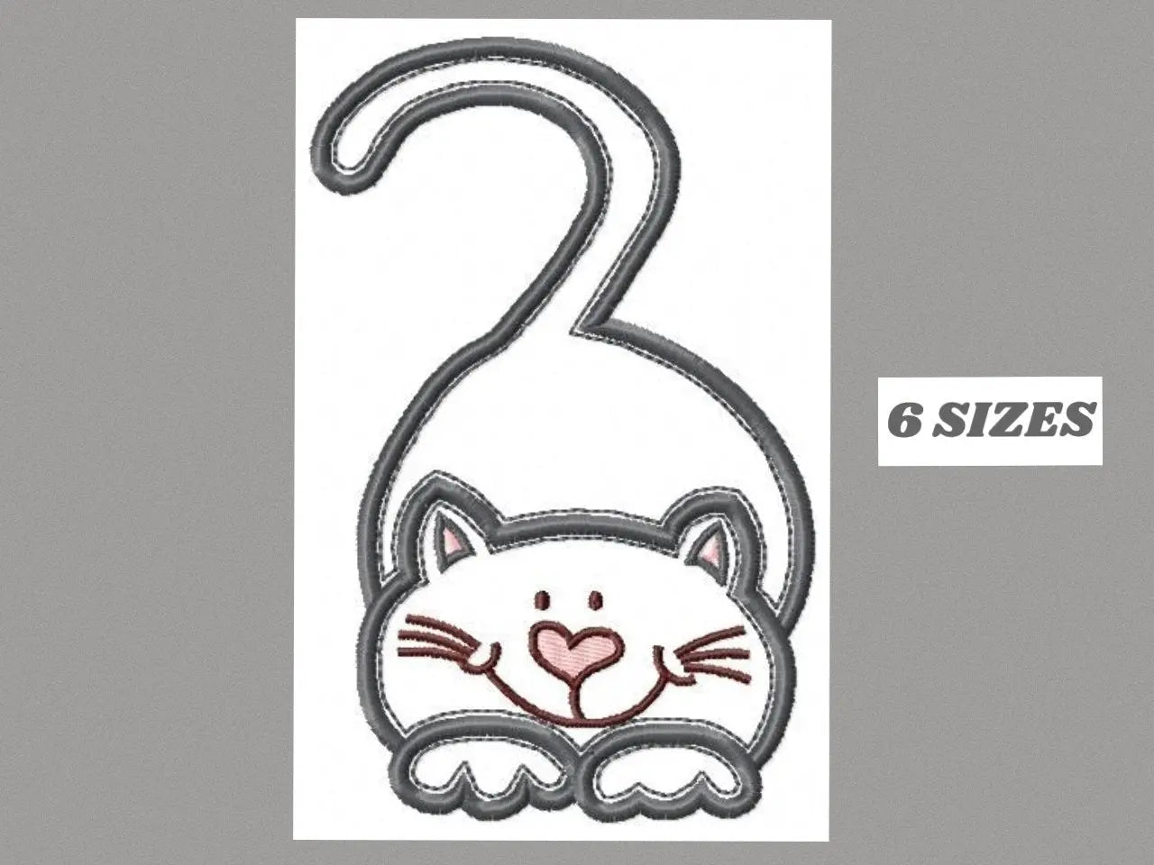 Cat embroidery design - Kitty embroidery designs machine embroidery pattern - Pet embroidery file - baby girl embroidery cat applique design Marcia Embroidery