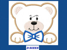 Charger l&#39;image dans la galerie, Teddy Bear embroidery designs - Bear face embroidery design machine embroidery pattern - Teddy bear applique design baby boy embroidery file
