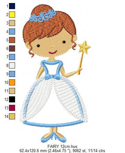 Fairy embroidery designs - Disney Princess embroidery design machine embroidery pattern - Fairy applique design - Baby girl Tooth Fairy