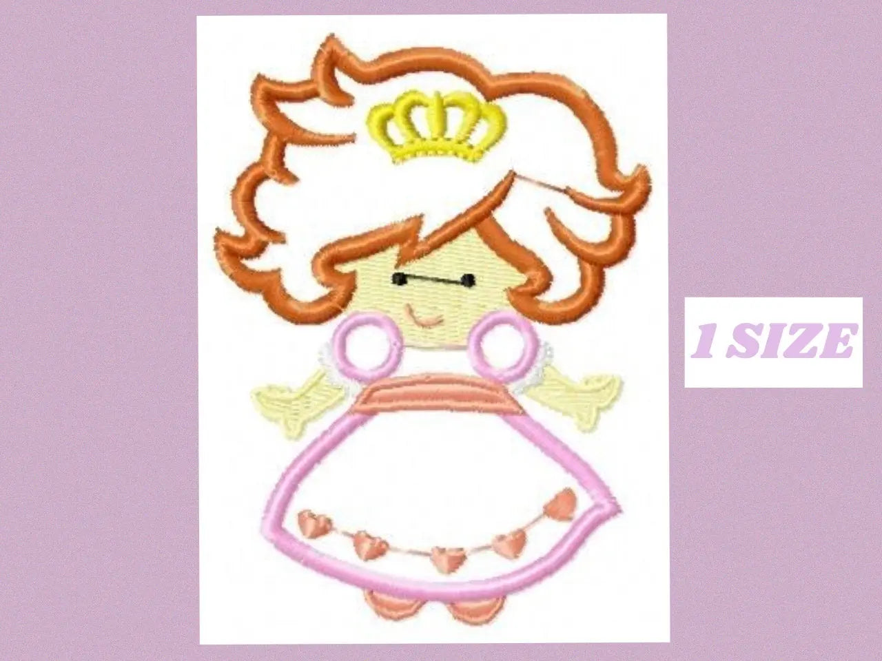 Queen embroidery designs - Princess embroidery design machine embroidery pattern - Princess applique design queen applique girl baby newborn Marcia Embroidery