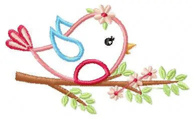 Bird embroidery designs - Bird with branch embroidery design machine embroidery pattern - instant download - bird applique design girl dove Marcia Embroidery