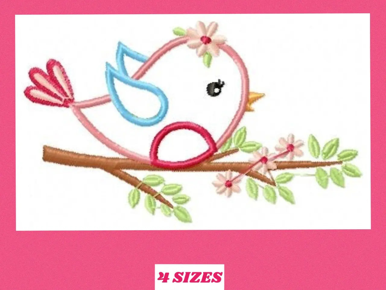 Bird embroidery designs - Bird with branch embroidery design machine embroidery pattern - instant download - bird applique design girl dove Marcia Embroidery