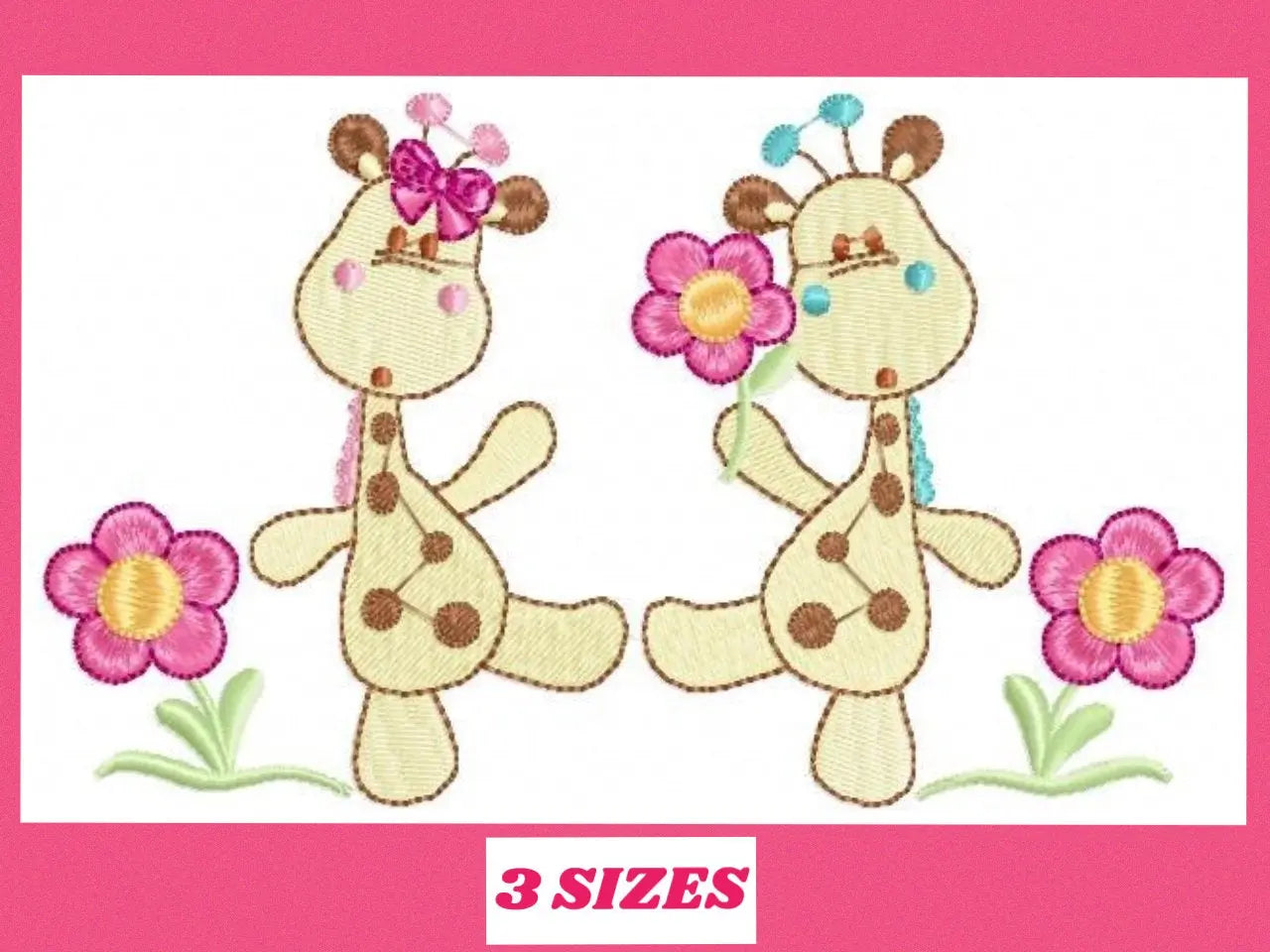 Giraffe embroidery design - Animal embroidery designs machine embroidery pattern - boy embroidery file girl embroidery - filled design pes Marcia Embroidery