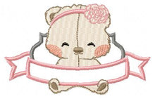 Carica l&#39;immagine nel visualizzatore di Gallery, Bear embroidery designs - Teddy embroidery design machine embroidery pattern - Baby girl embroidery file - Nursery embroidery digital file
