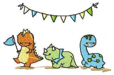 Dinosaur embroidery designs - Dino embroidery design machine embroidery pattern - instant download - boy embroidery file Birthday embroidery Marcia Embroidery