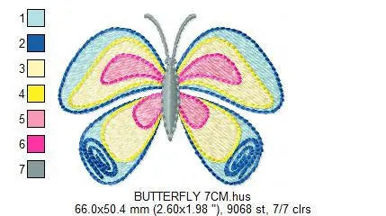 Butterfly embroidery design - Animal embroidery designs machine embroidery pattern - baby girl embroidery file - instant download digital Marcia Embroidery