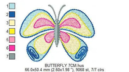 Butterfly embroidery design - Animal embroidery designs machine embroidery pattern - baby girl embroidery file - instant download digital Marcia Embroidery
