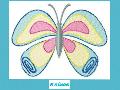 Butterfly embroidery design - Animal embroidery designs machine embroidery pattern - baby girl embroidery file - instant download digital Marcia Embroidery
