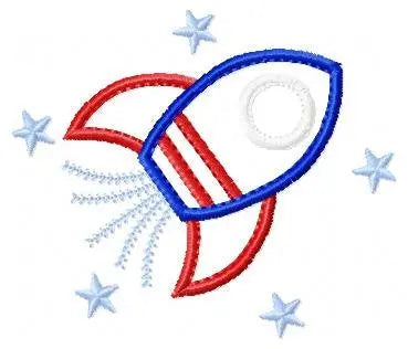 Rocket embroidery designs - Boy embroidery design machine embroidery pattern - Astronaut design Space embroidery file - Rocket applique pes Marcia Embroidery