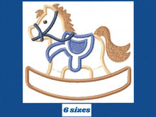 Charger l&#39;image dans la galerie, Horse Toy embroidery design - Baby Boy embroidery designs machine embroidery pattern - Horse toy applique design - embroidery for kids baby
