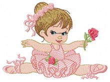 Load image into Gallery viewer, Ballerina embroidery designs - Ballet embroidery design machine embroidery pattern - Baby girl embroidery file digital file instant download
