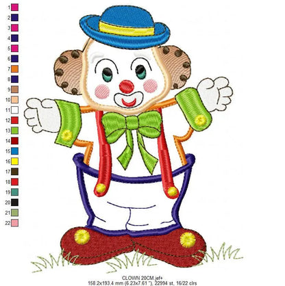 Clown embroidery designs - Circus embroidery design machine embroidery pattern - instant download kid embroidery file - boy embroidery Marcia Embroidery