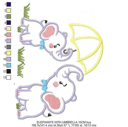 Elephant embroidery designs - Safari embroidery design machine embroidery pattern - Animal embroidery file - baby boy applique design  kids Marcia Embroidery