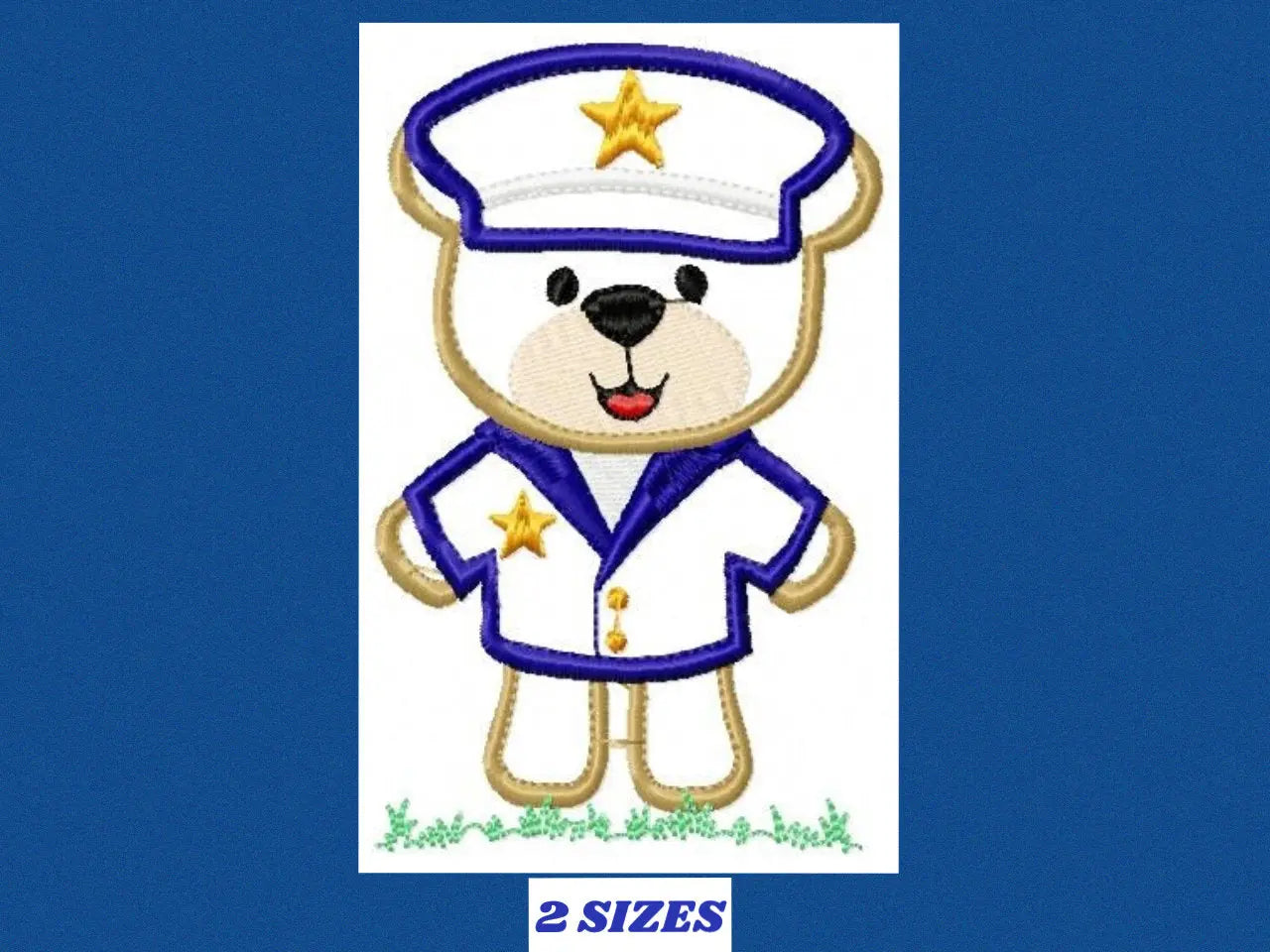 Military Bear embroidery design - Pilot embroidery design machine embroidery pattern - Teddy bear embroidery file - Commander applique boy Marcia Embroidery