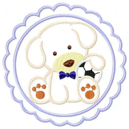 Dogs embroidery designs - Soccer embroidery design machine embroidery pattern - puppy embroidery file - female dog embroidery dog applique Marcia Embroidery