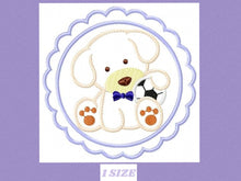 Load image into Gallery viewer, Dogs embroidery designs - Soccer embroidery design machine embroidery pattern - puppy embroidery file - female dog embroidery dog applique
