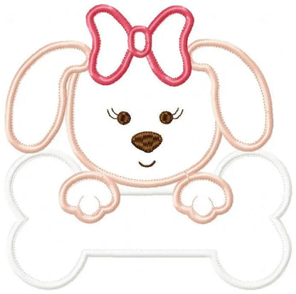 Dogs embroidery designs - Dog embroidery design machine embroidery pattern - puppy embroidery file - girl embroidery dog applique design Marcia Embroidery