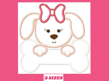 Dogs embroidery designs - Dog embroidery design machine embroidery pattern - puppy embroidery file - girl embroidery dog applique design Marcia Embroidery