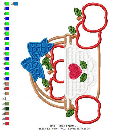 Fruits embroidery designs - Fruit embroidery design machine embroidery pattern - Apple embroidery file - Kitchen embroidery Fruit applique