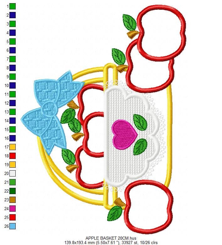 Fruits embroidery designs - Fruit embroidery design machine embroidery pattern - Apple embroidery file - Kitchen embroidery Fruit applique
