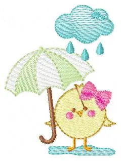 Chick embroidery designs - Chicken embroidery design machine embroidery pattern - instant digital download - baby girl embroidery file rain Marcia Embroidery