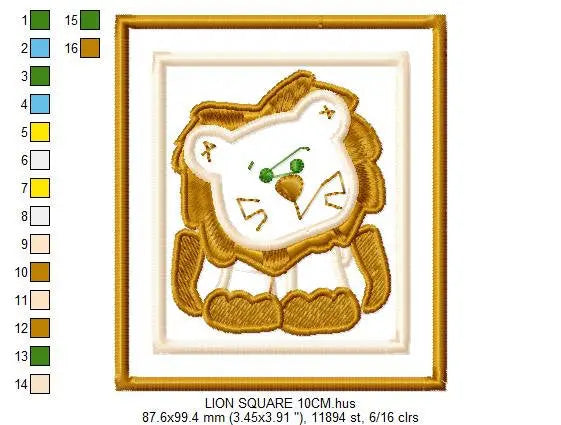 Safari embroidery design - Animals embroidery designs machine embroidery pattern - Giraffe embroidery - Tiger Elephant Zebra Hippo Monkey Marcia Embroidery