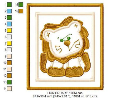 Safari embroidery design - Animals embroidery designs machine embroidery pattern - Giraffe embroidery - Tiger Elephant Zebra Hippo Monkey Marcia Embroidery