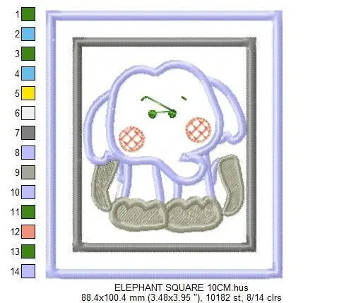 Safari embroidery design - Animals embroidery designs machine embroidery pattern - Giraffe embroidery - Tiger Elephant Zebra Hippo Monkey Marcia Embroidery