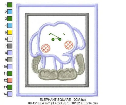 Safari embroidery design - Animals embroidery designs machine embroidery pattern - Giraffe embroidery - Tiger Elephant Zebra Hippo Monkey Marcia Embroidery