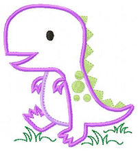 Cargar imagen en el visor de la galería, Dinosaur embroidery designs - Dino embroidery design machine embroidery pattern - baby boy embroidery file - Dinosaur Applique T Rex kid
