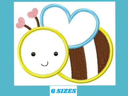Bee embroidery design - Bees embroidery designs machine embroidery pattern - baby girl embroidery - bee applique design instant download Marcia Embroidery