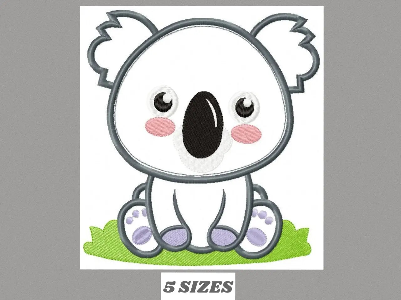 Koala embroidery design - Baby boy embroidery designs machine embroidery pattern - koala applique design - baby newborn layette kids pes Marcia Embroidery