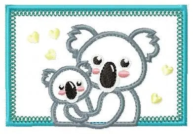 Koala bear embroidery design - Koala embroidery designs machine embroidery pattern - koala family embroidery file wildlife  instant download Marcia Embroidery