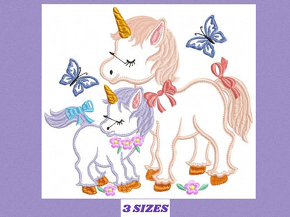 Unicorn embroidery designs - Baby Girl embroidery design machine embroidery pattern - Unicorns design - fantasy embroidery digital file