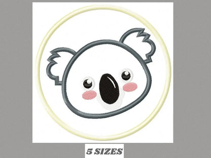 Koala Bear embroidery design - Koalas embroidery designs machine embroidery pattern - Koala applique tag embroidery file - instant download Marcia Embroidery
