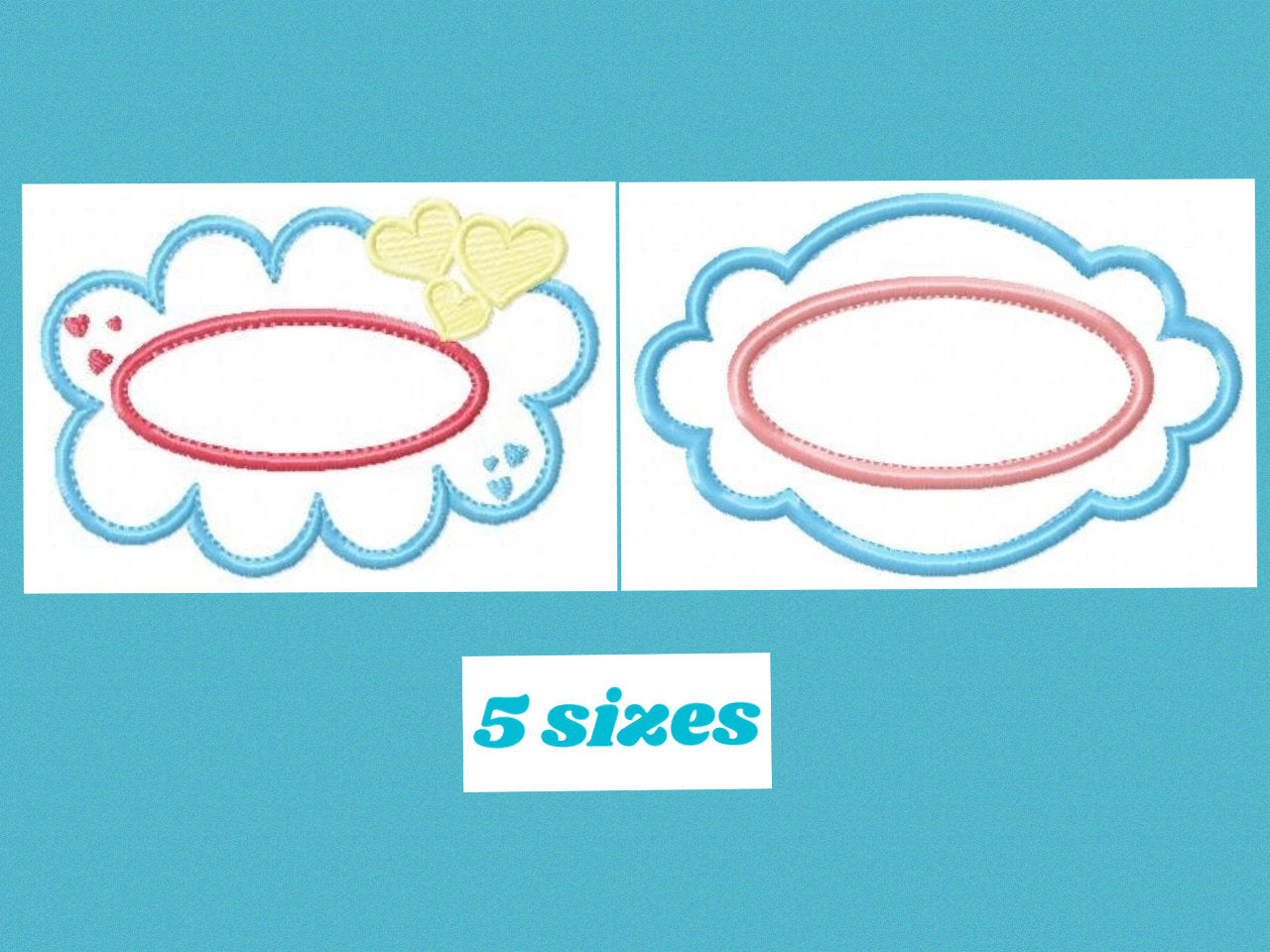 Frame embroidery designs - Shape Applique Design Border Embroidery Machine embroidery design - monogram frame - intant download - baby girl Marcia Embroidery