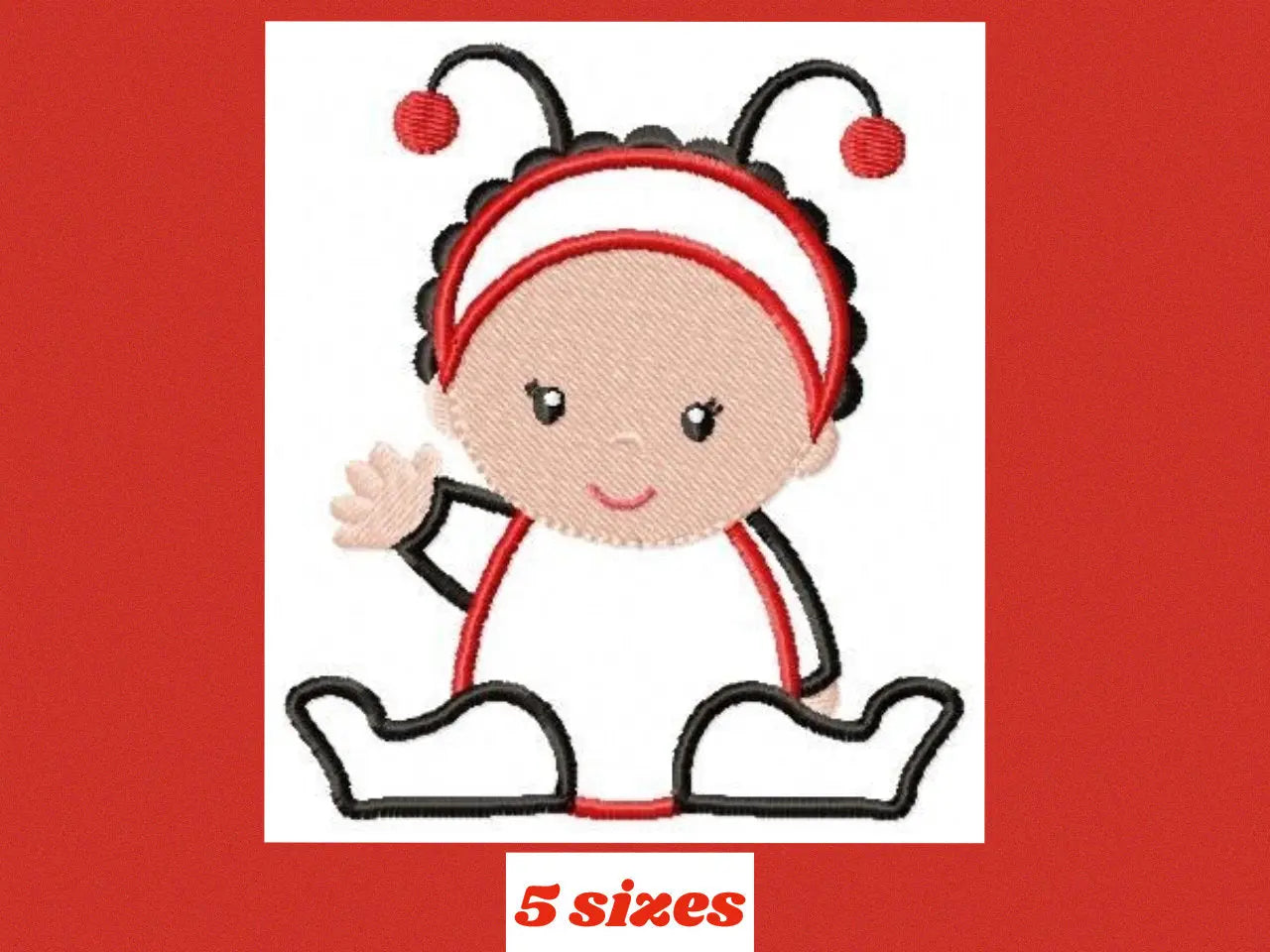 Ladybug embroidery designs - Baby girl embroidery design machine embroidery pattern - Toddler embroidery file - Ladybug applique design Marcia Embroidery