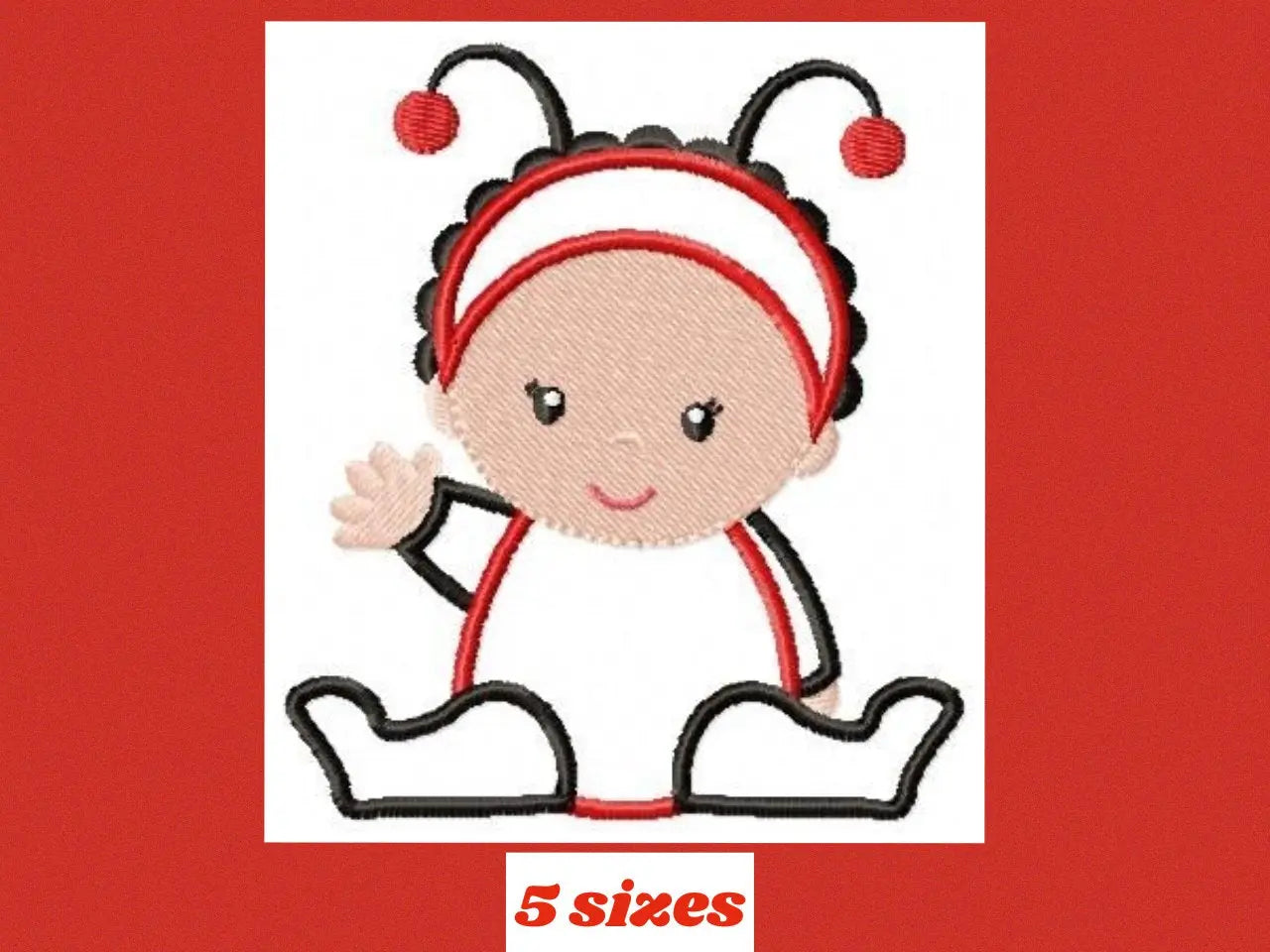 Ladybug embroidery designs - Baby girl embroidery design machine embroidery pattern - Toddler embroidery file - Ladybug applique design Marcia Embroidery