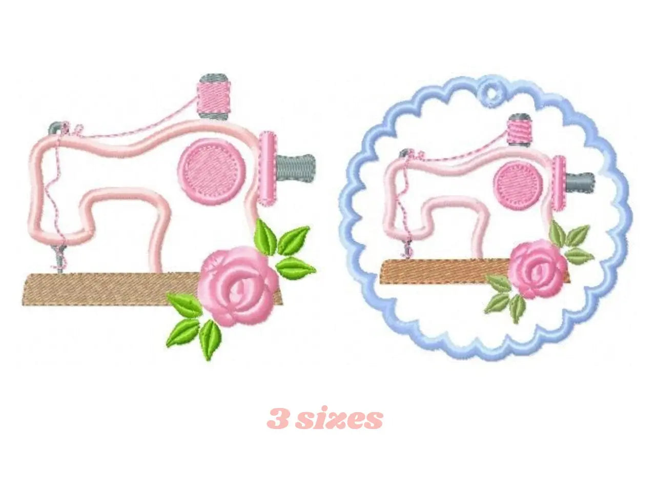 Sewing embroidery designs - Singer embroidery design machine embroidery pattern - sewing machine applique design - sewing pattern pes jef Marcia Embroidery