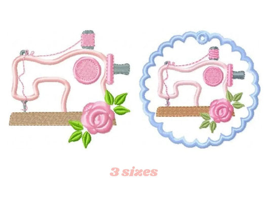 Sewing embroidery designs - Singer embroidery design machine embroidery pattern - sewing machine applique design - sewing pattern pes jef Marcia Embroidery