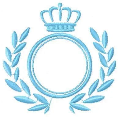 Crown embroidery designs - Laurel Wreath with Crown embroidery design machine embroidery pattern - newborn baby embroidery file crown design Marcia Embroidery